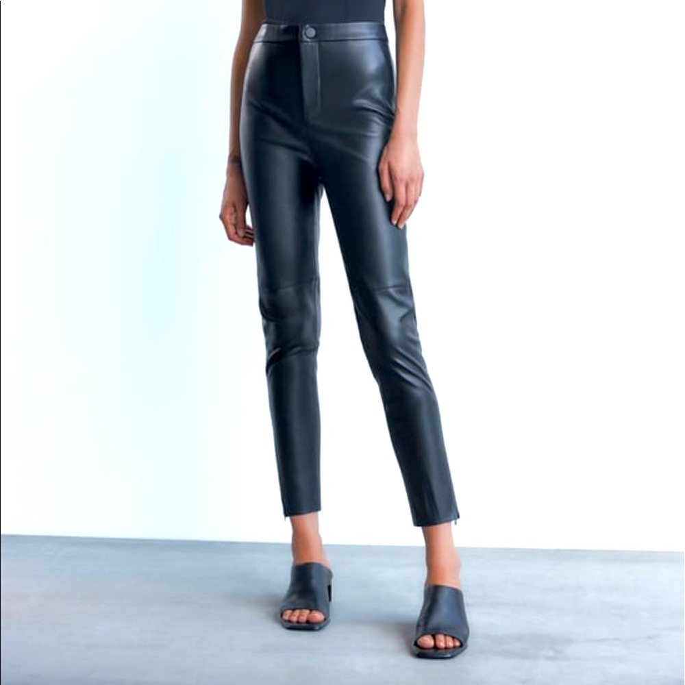 New Zara faux leather pants